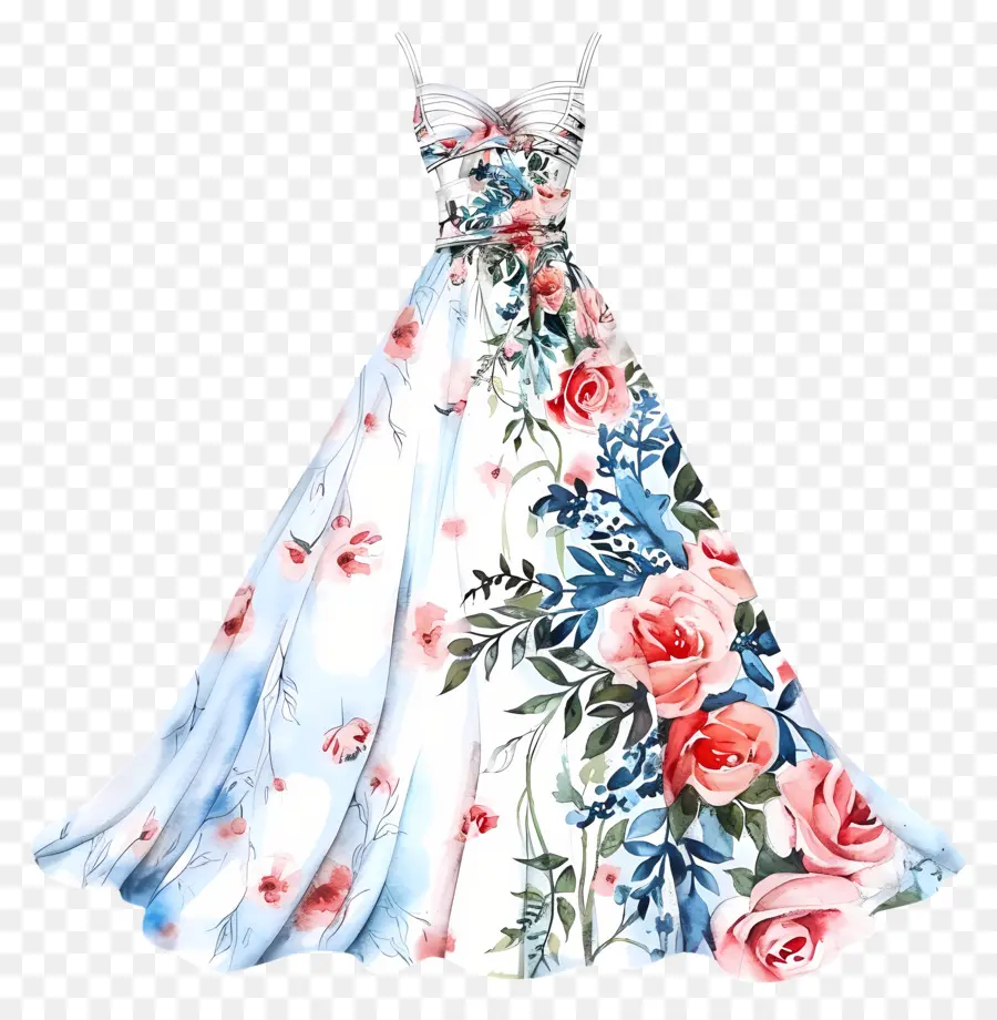 Vestido De Novia，Vestido De Flores PNG