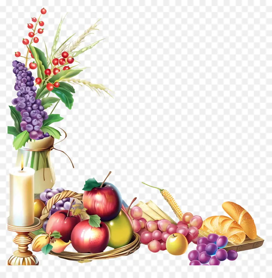 Shavuot，Cesta De Frutas PNG