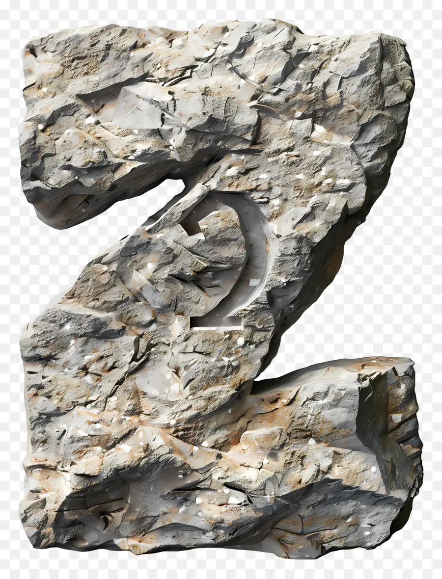 Número 2，Talla De Piedra PNG