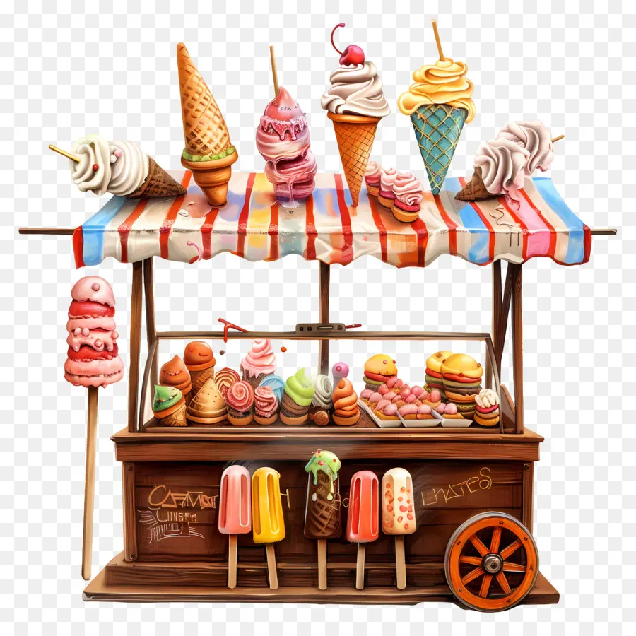 Helado De Puesto，Helado PNG