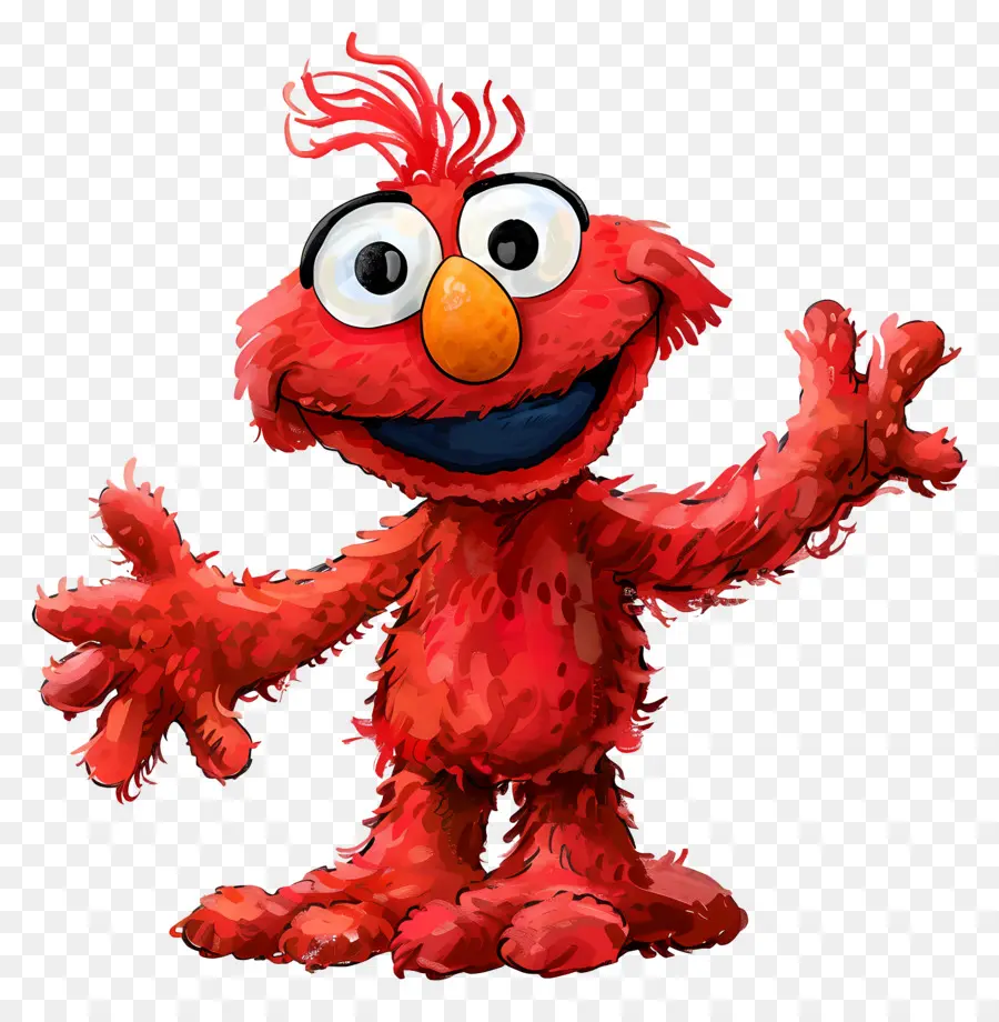 Elmo，Monstruo Rojo PNG