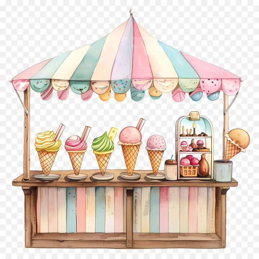 Helado De Puesto，Helado PNG