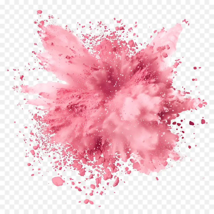 Salpicadura De Polvo，Acuarela Rosa PNG