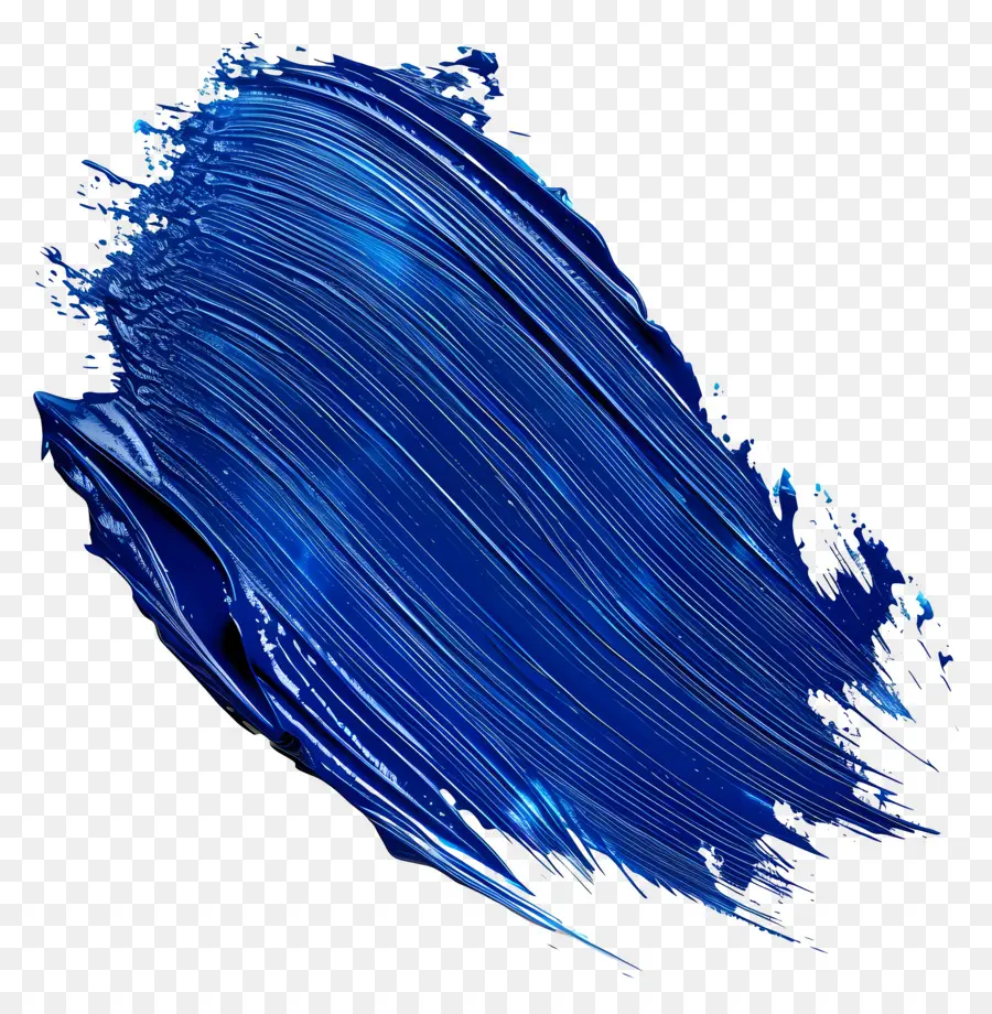 Trazo De Pincel De Pintura Azul，Pintura Azul PNG