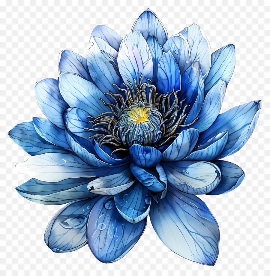 Lirio De Agua，Flor De Loto Azul PNG