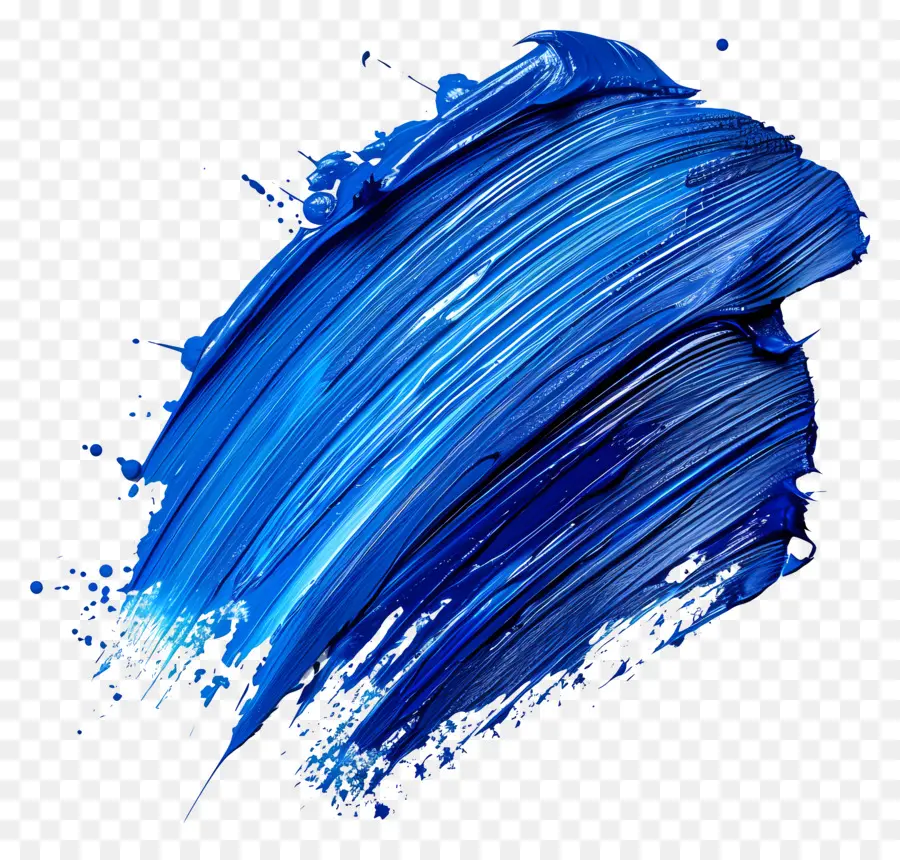 Trazo De Pincel De Pintura Azul，Azul Cepillo De Pintura PNG