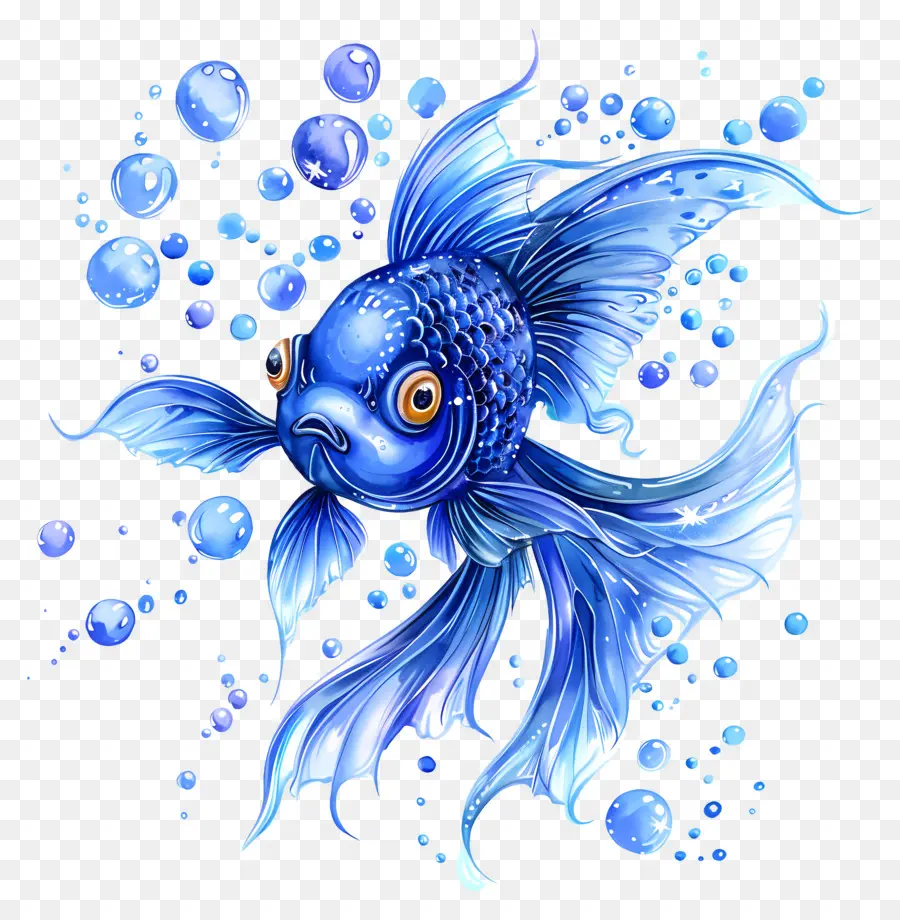 Pescado Azul，Animal Submarino PNG