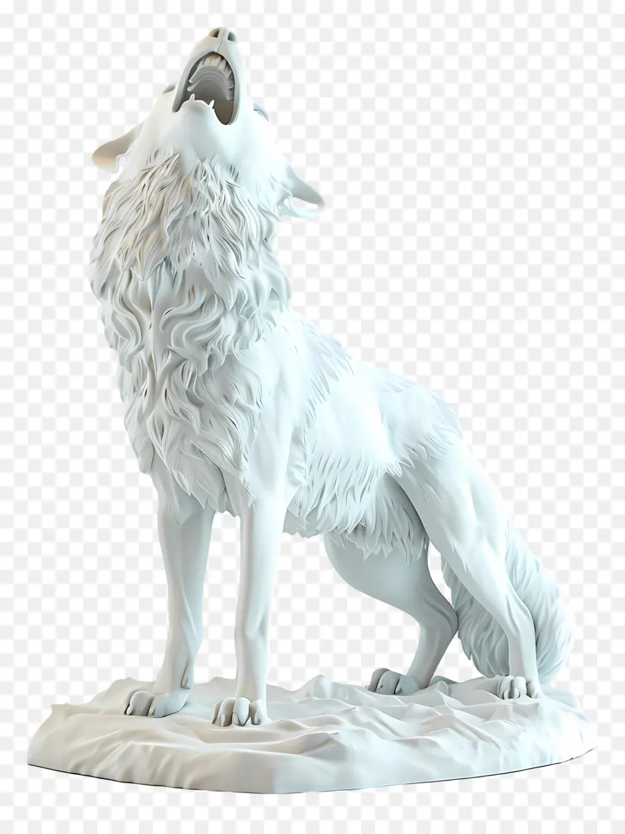 Lobo Aullando，Lobo Blanco Aullando PNG