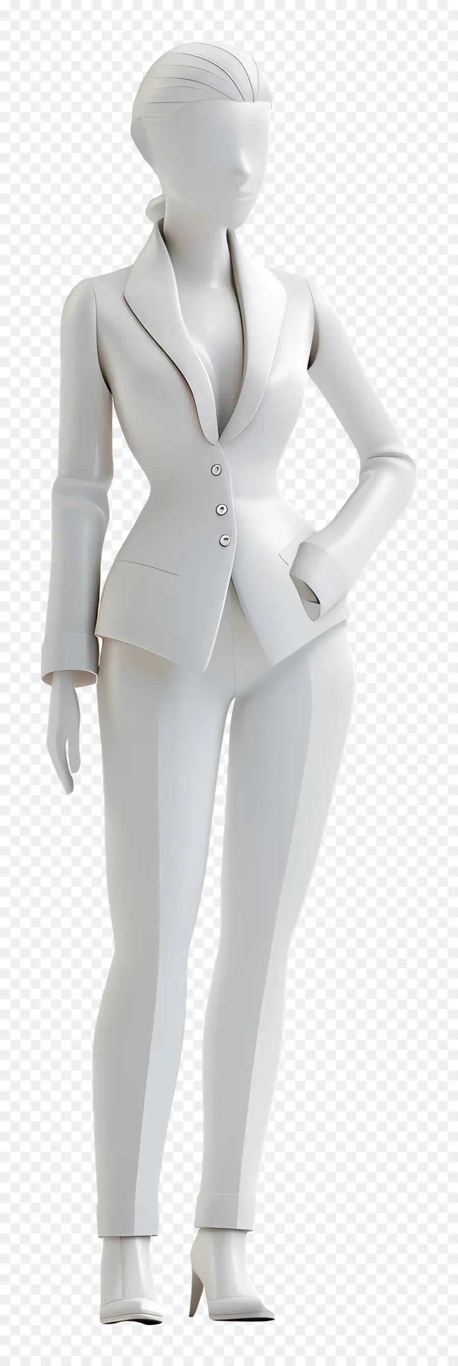 Las Mujeres Traje，Render 3d PNG