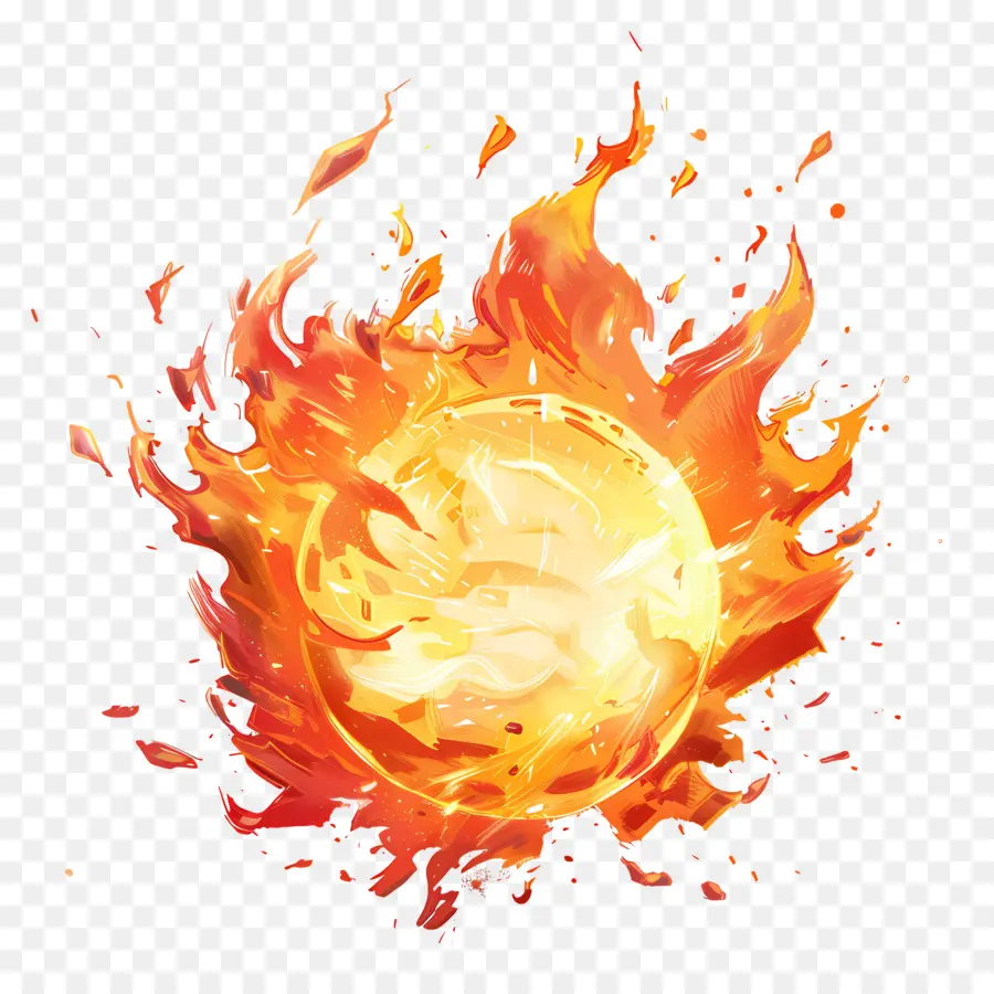 Bola De Fuego，Esfera De Fuego PNG