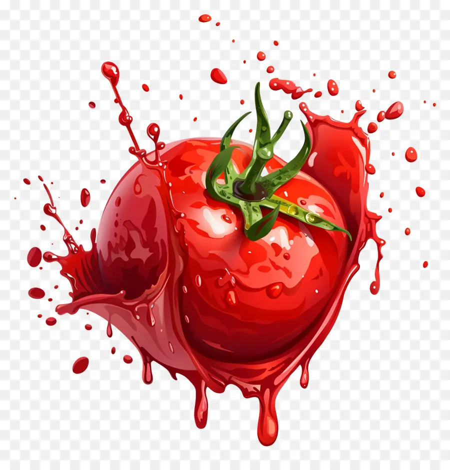 Chorrito De Salsa De Tomate，Tomates PNG