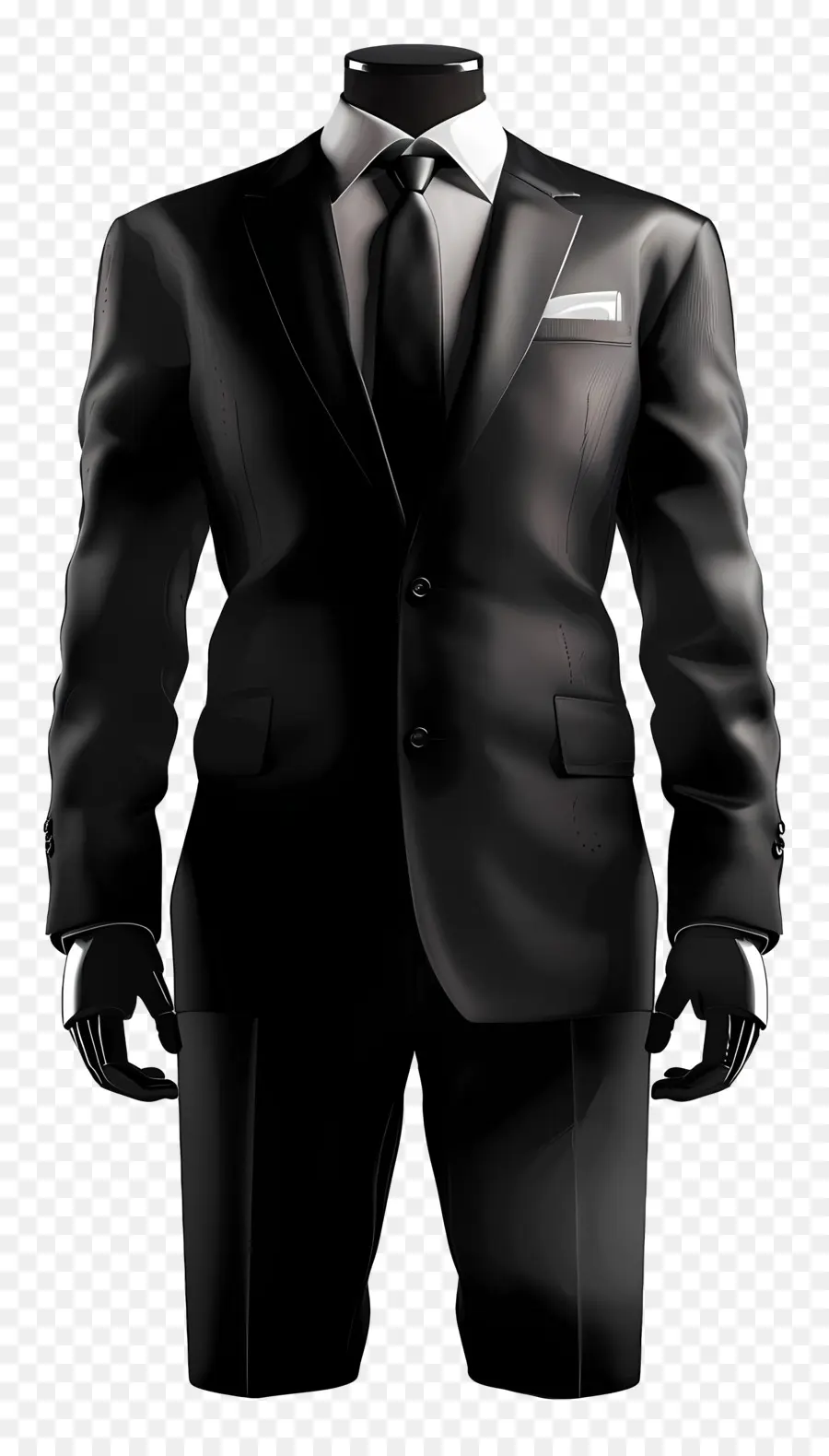 Traje Negro，Desgaste Formal Para Hombre PNG