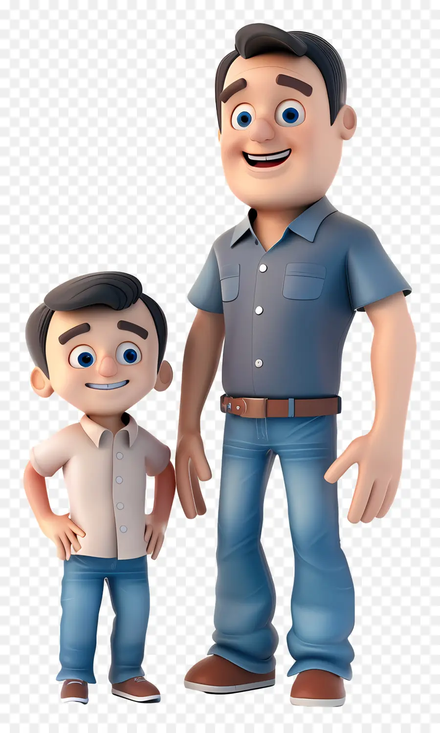 3d，Padre E Hijo PNG