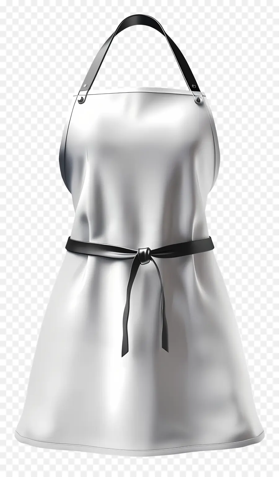 Delantal Blanco，Negro Corbata De Lazo PNG