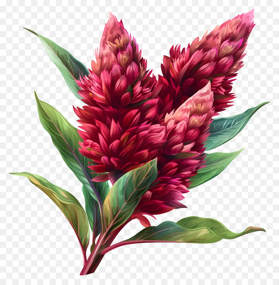 Flor De Celosia，Flores De Color Rosa PNG