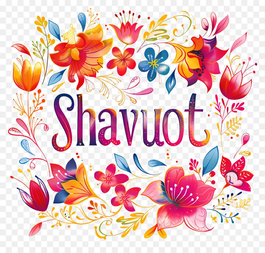 Shavuot，Diseño Floral PNG