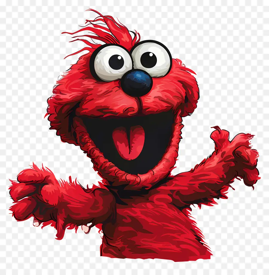 Elmo，Monstruo Rojo PNG