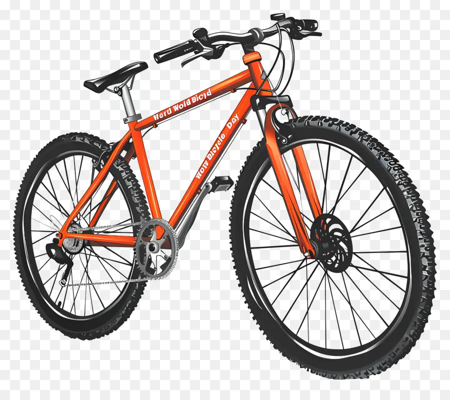 Día Mundial De La Bicicleta，Naranja Bicicleta PNG