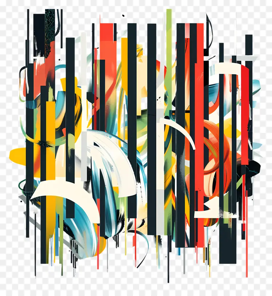 Creative Barcode，El Arte Abstracto PNG