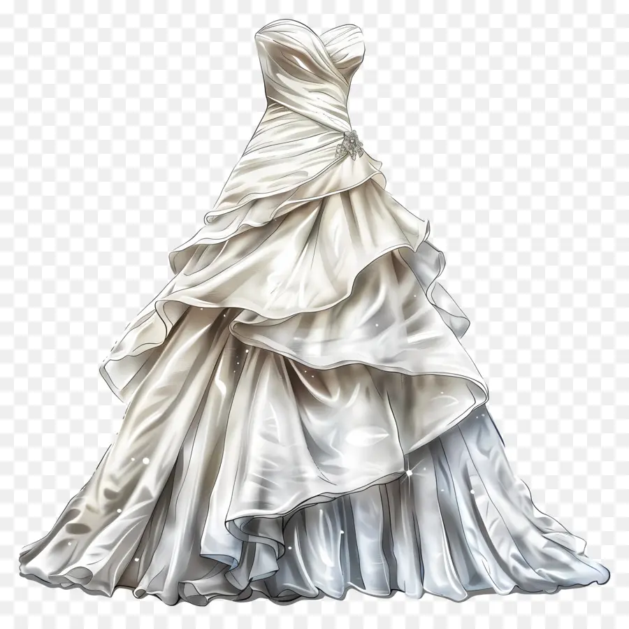 Vestido De Novia，Vestido Blanco PNG