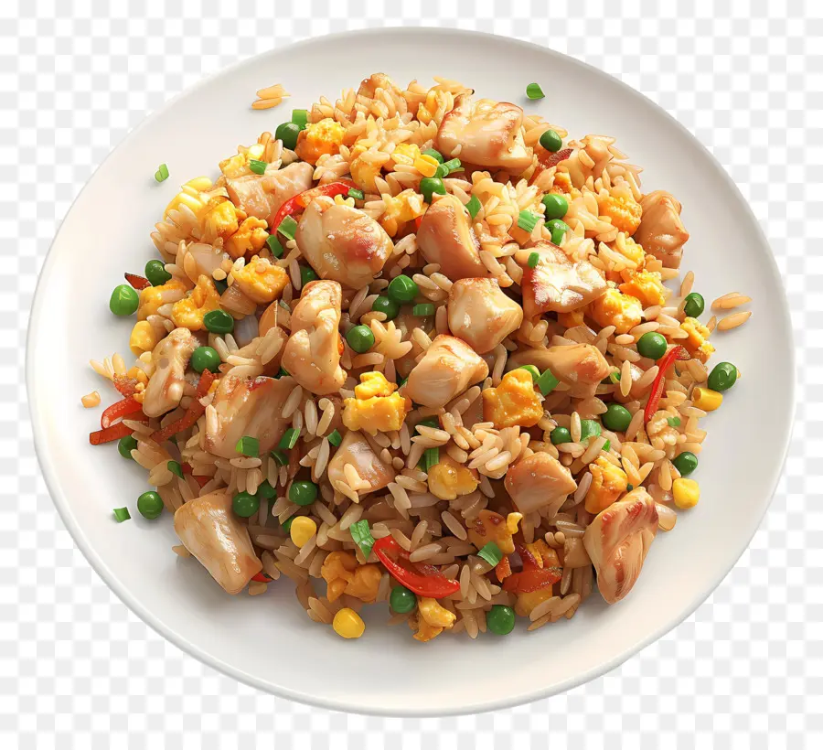 Arroz Frito Con Pollo，Arroz Frito PNG