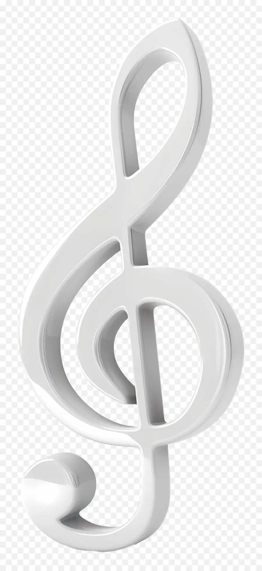 Nota De La Música，Treble Clef PNG