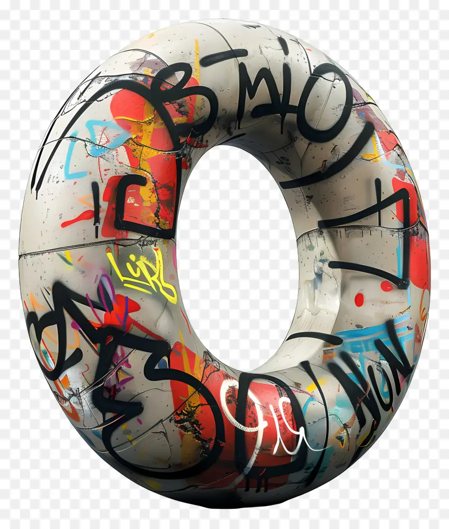 Número 0，Graffiti PNG