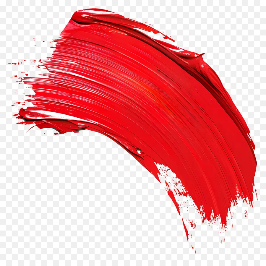 Trazo De Pincel Rojo，Pincel Rojo PNG