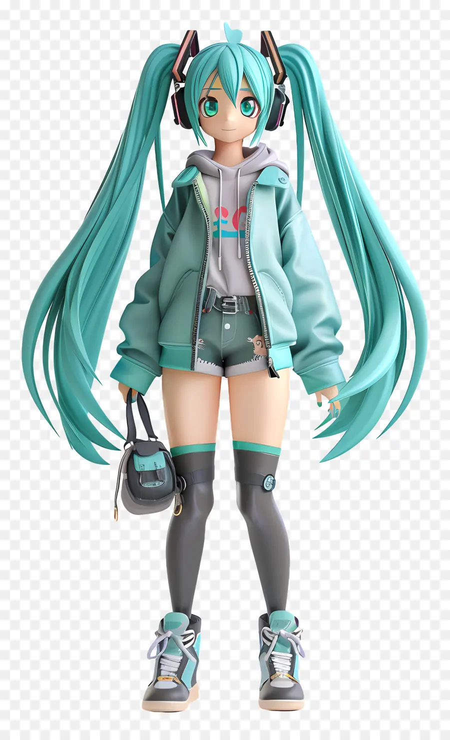 Hatsune Miku，Mujer De La Moda PNG