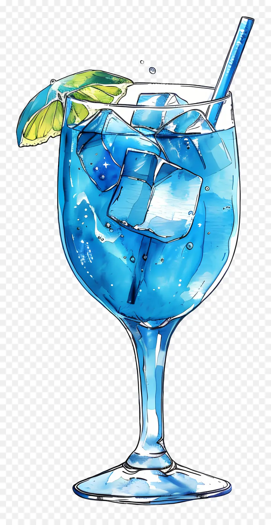 Coctel Azul，Cóctel Azul PNG