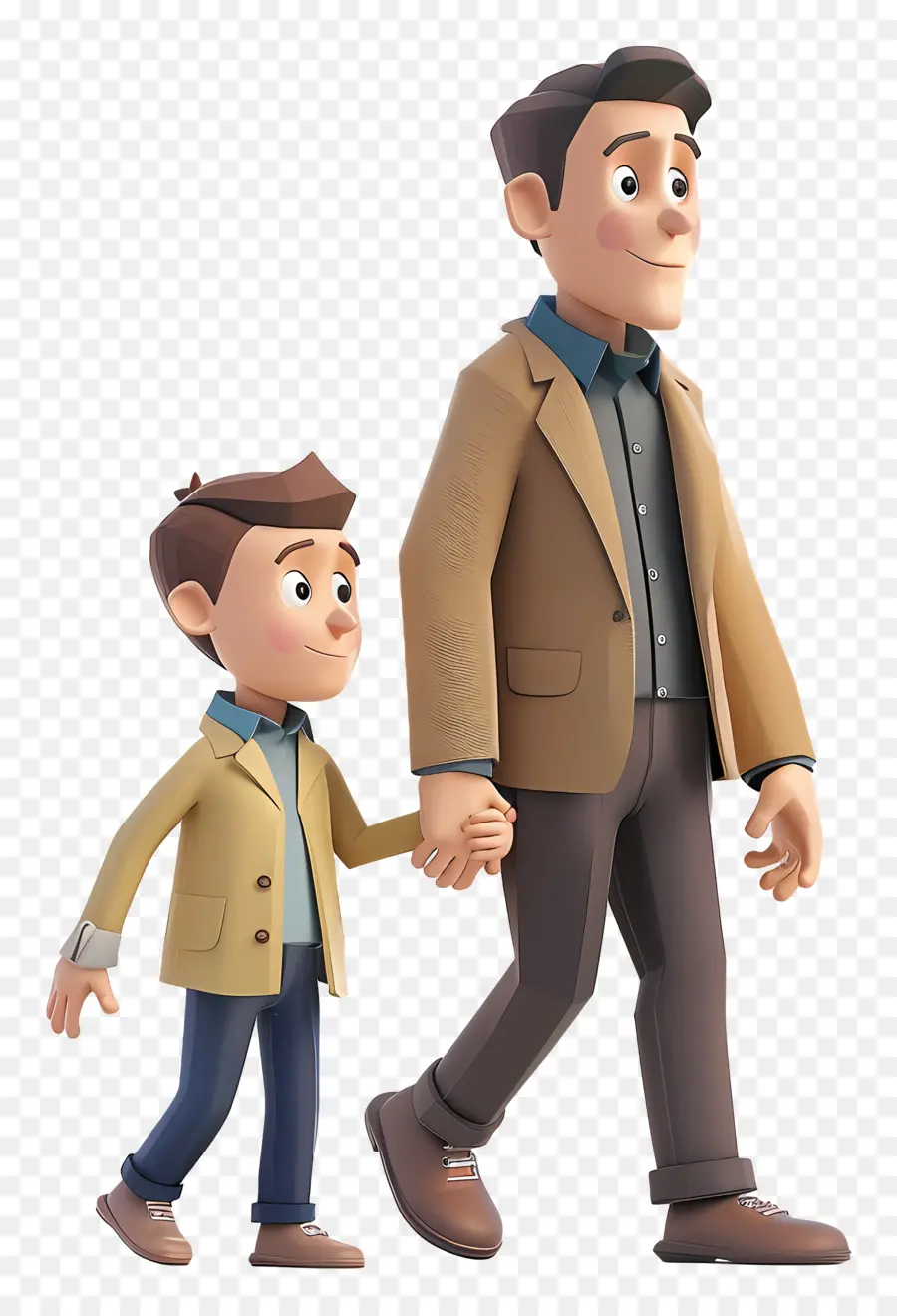 Padre E Hijo Animados，Personaje De Dibujos Animados PNG