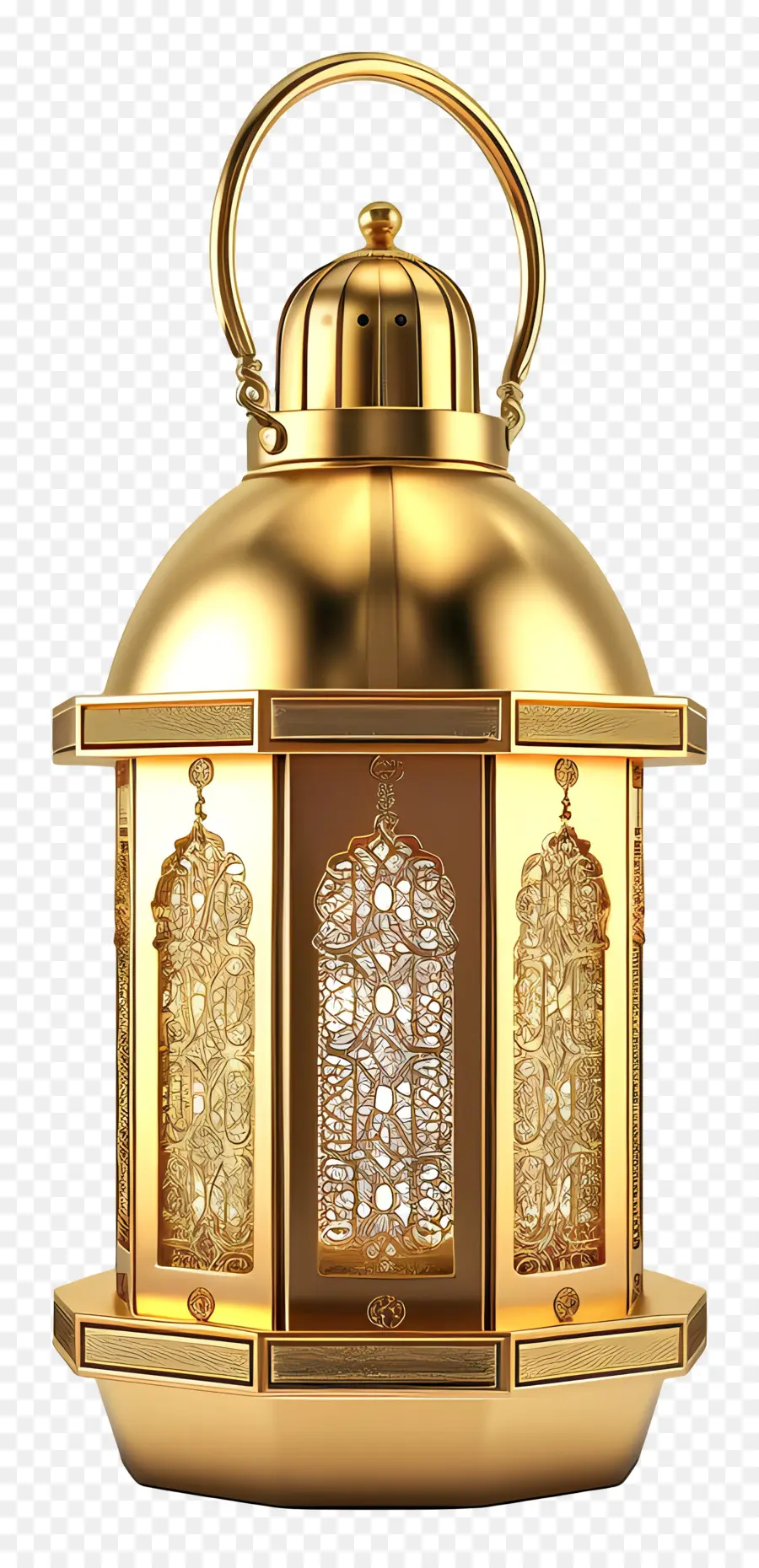 Ramadán Linterna，Lámpara De Araña Dorada PNG
