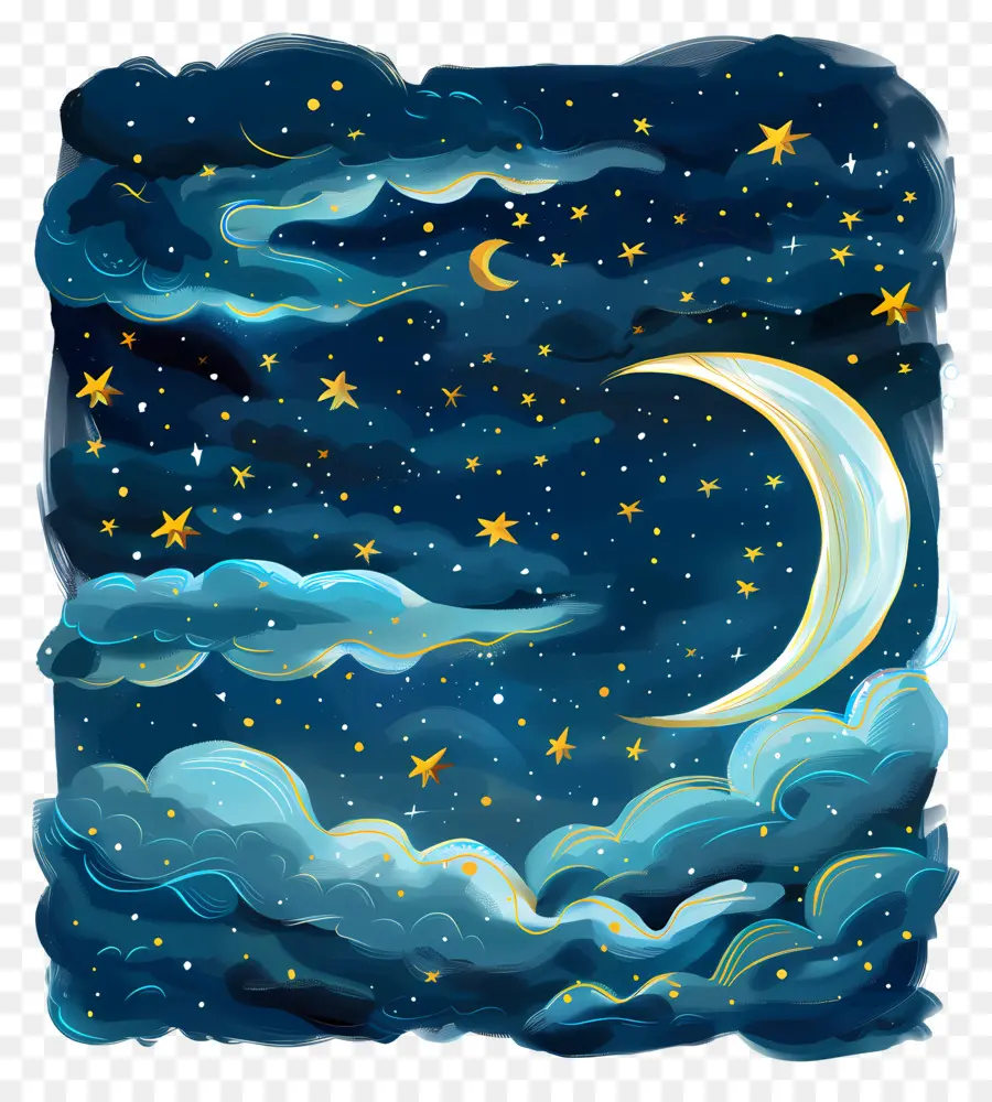 Cielo Nocturno，Luna PNG