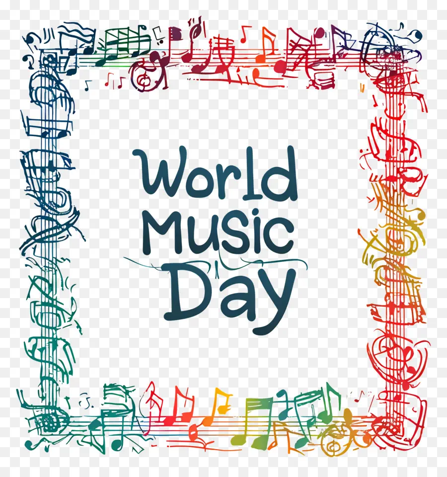 Mundo Día De La Música，Los Símbolos De Música PNG
