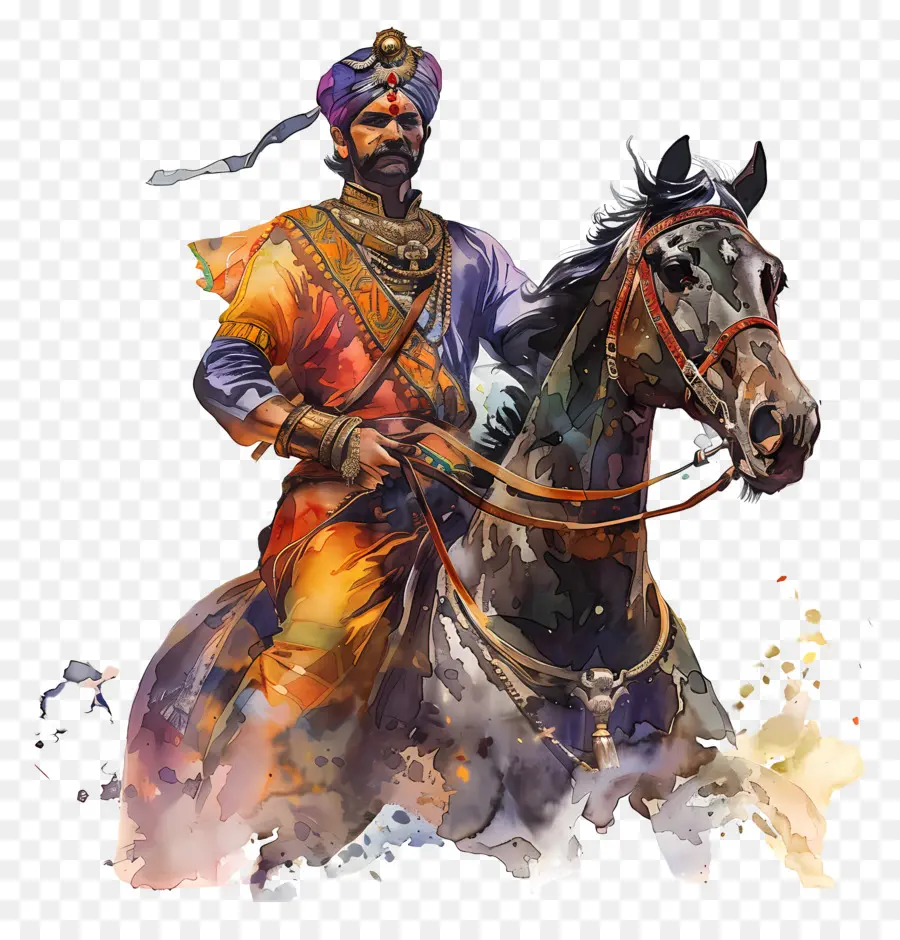 Maharana Pratap，Guerrero A Caballo PNG