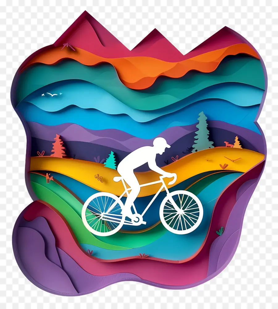 Día Mundial De La Bicicleta，Abstracto PNG