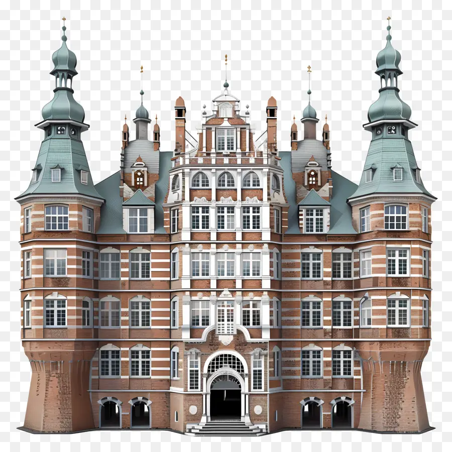 El Castillo De Rosenborg，La Arquitectura Gótica PNG