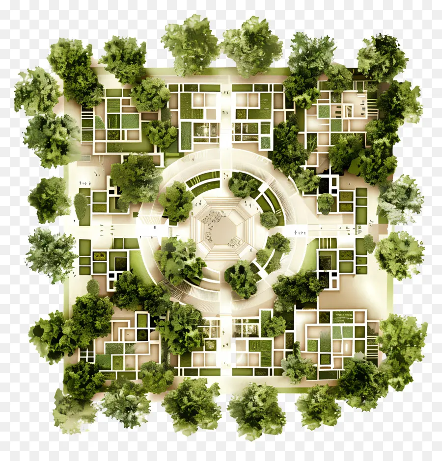 Plan De Arquitectura，Diseño De Jardín PNG