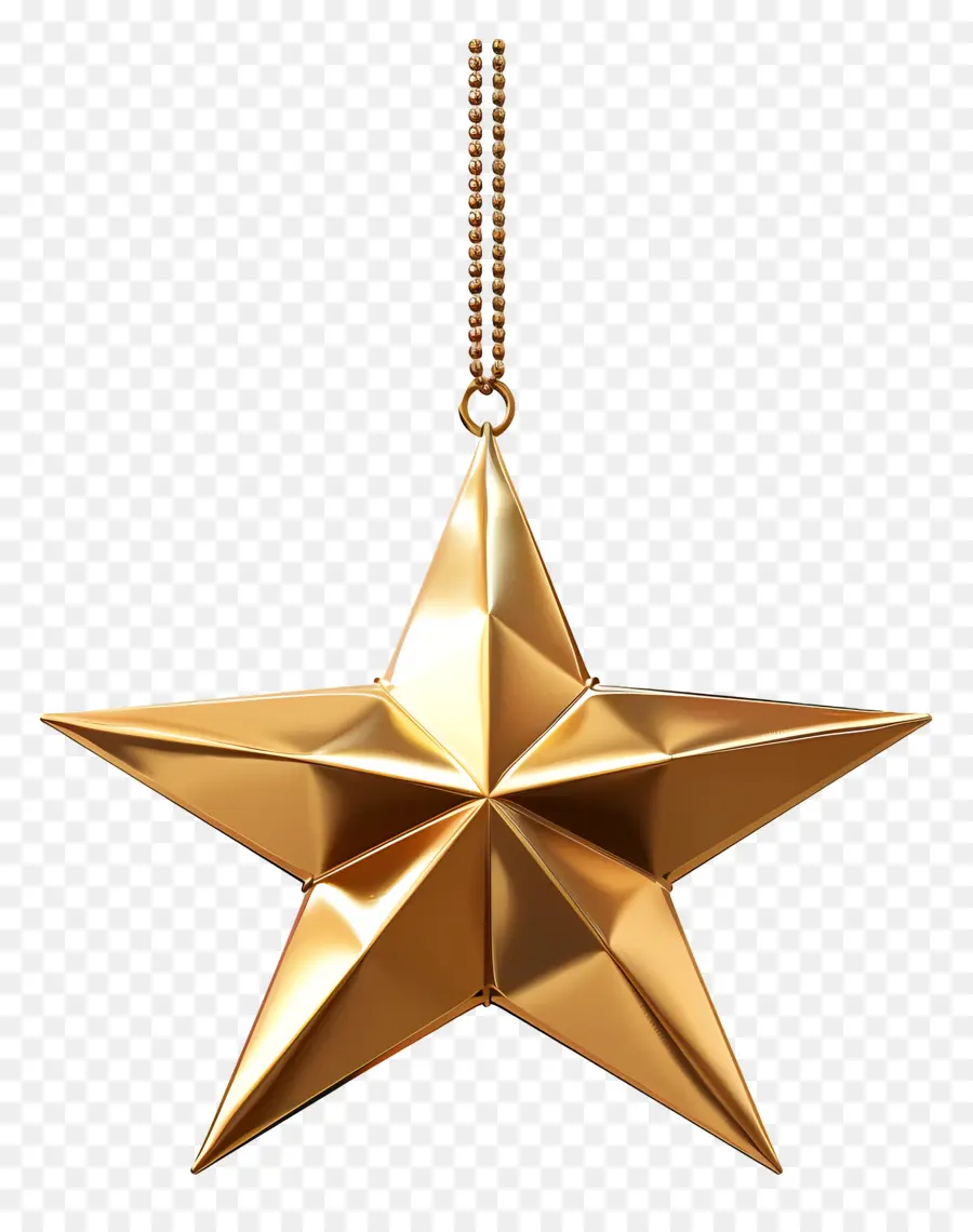 Estrella De Oro，Collar De La Estrella De Oro PNG