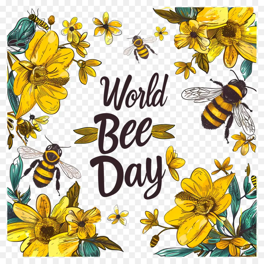 Día Mundial De Las Abejas，Abejas PNG