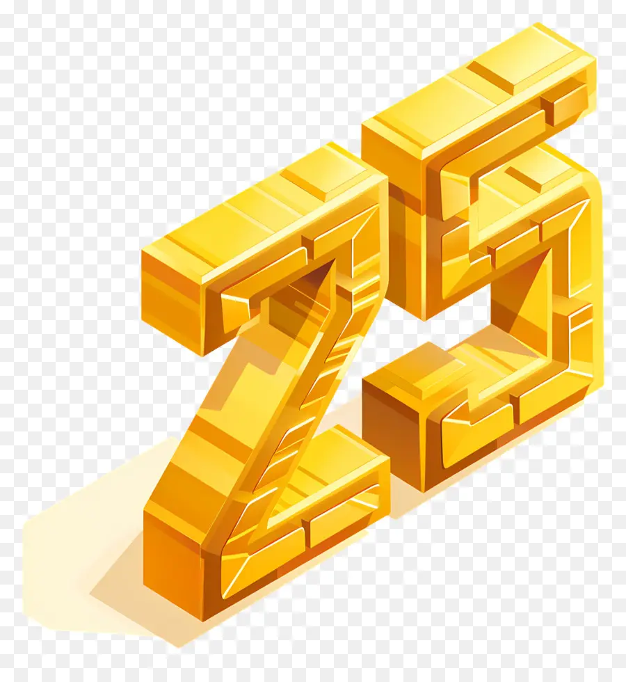 Numeros 25，Número De Oro 25 PNG