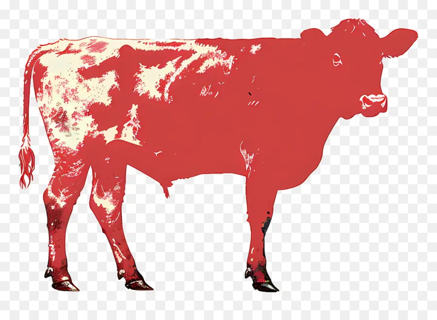 La Carne De Vacuno，Vaca Roja PNG