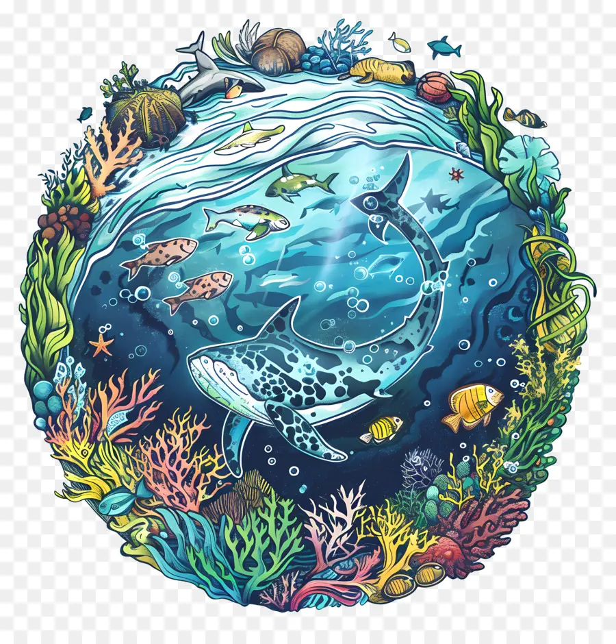 Día Mundial De Los Océanos，Ballena PNG