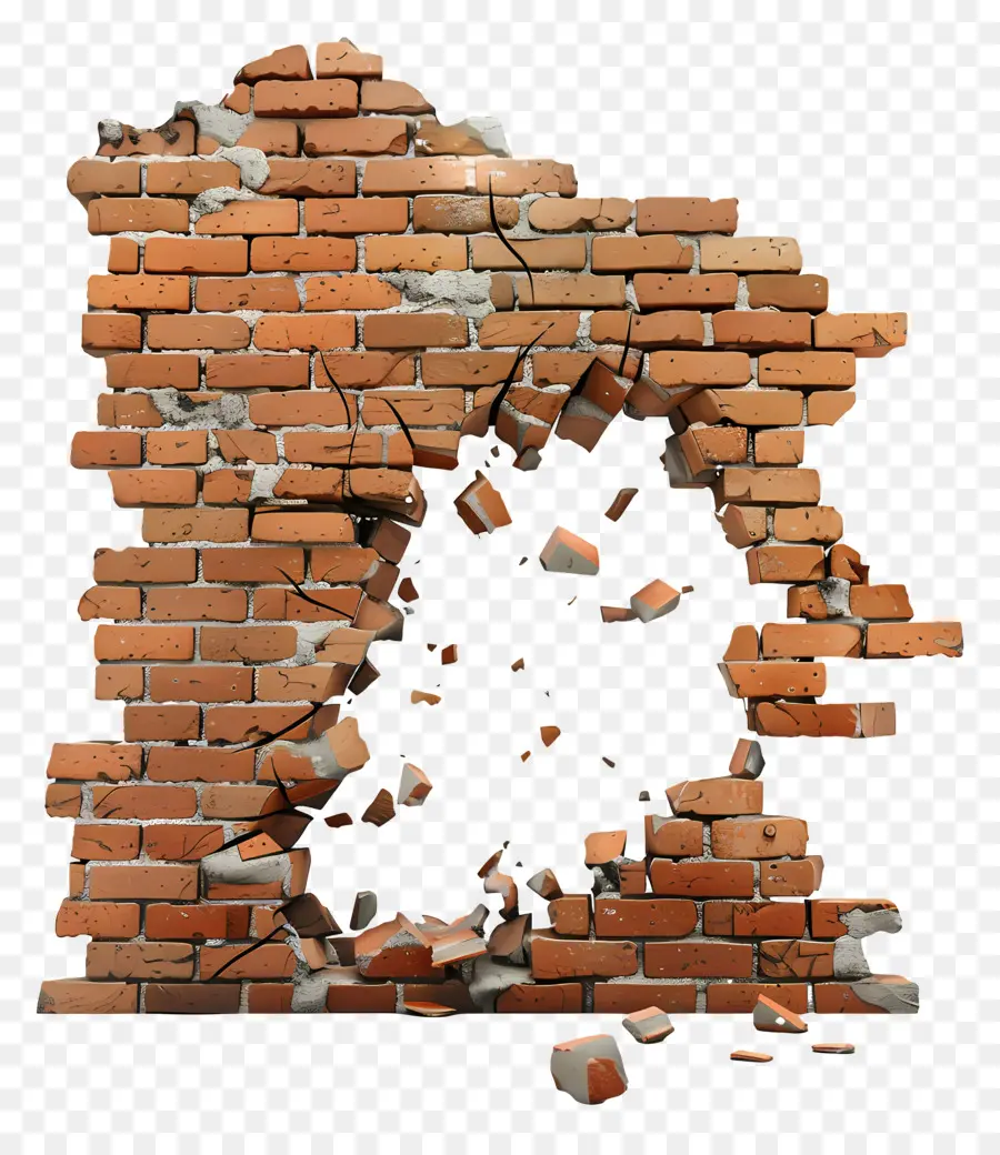 Roto De La Pared，Ladrillos Rotos PNG