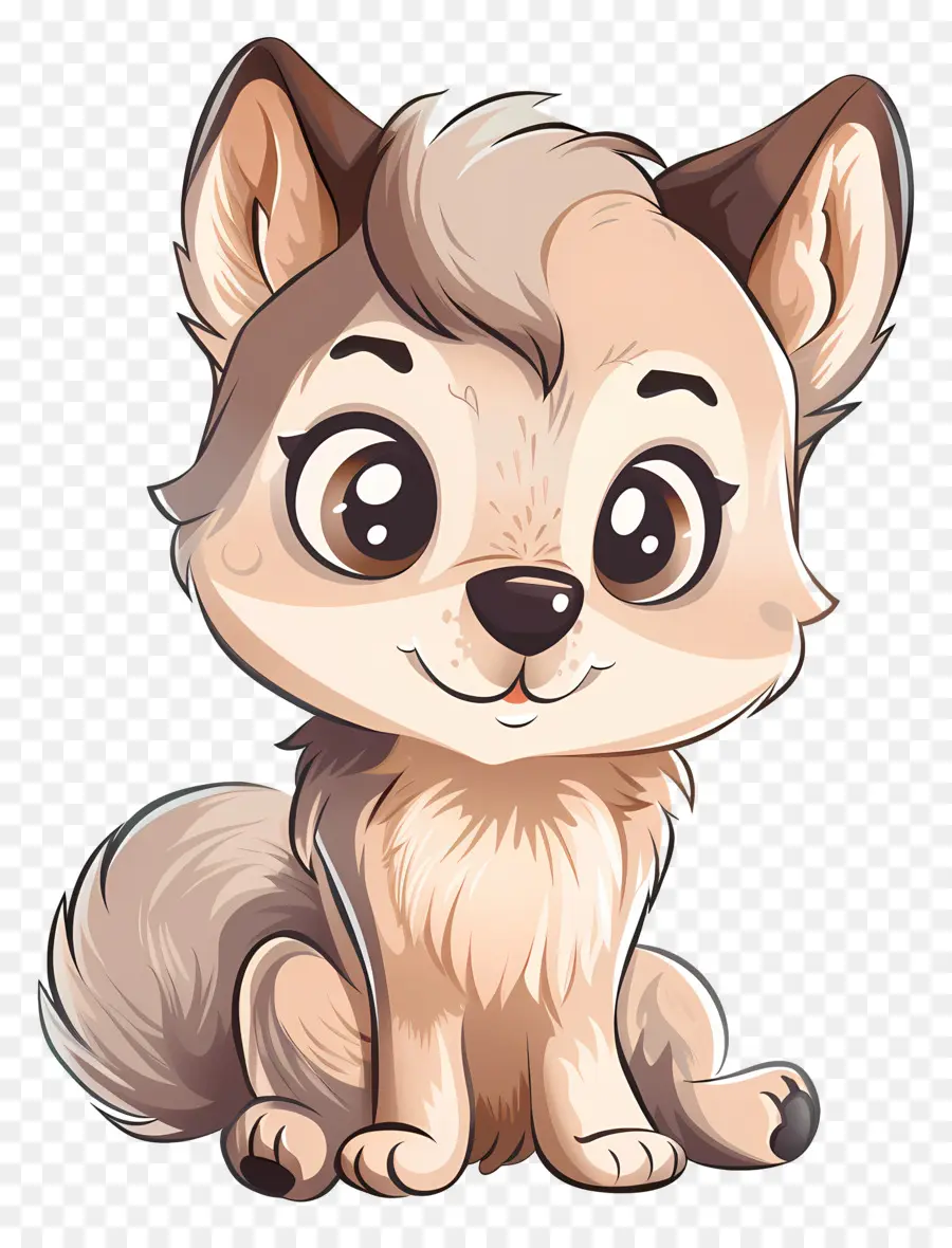 Lindo Lobo De Dibujos Animados，Cachorro De Lobo PNG