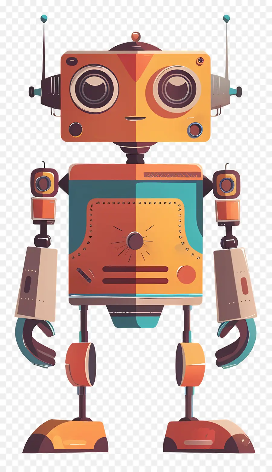 Robot，Naranja PNG