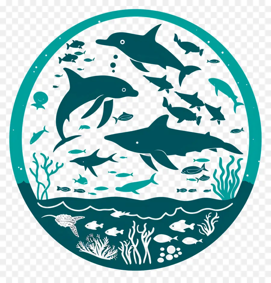 Día Mundial De Los Océanos，Dolphins PNG