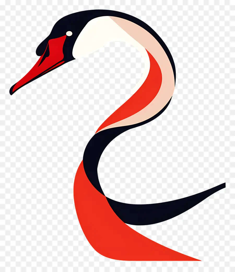 Cisne，Pájaro Estilizado PNG