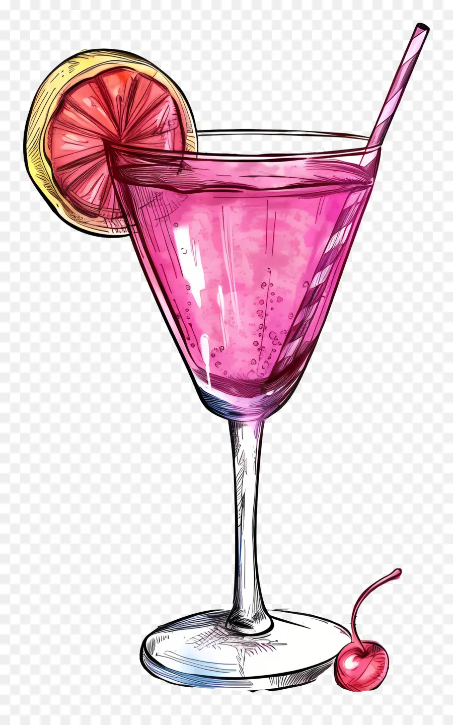 Rosa De Cóctel，Pink Martini PNG
