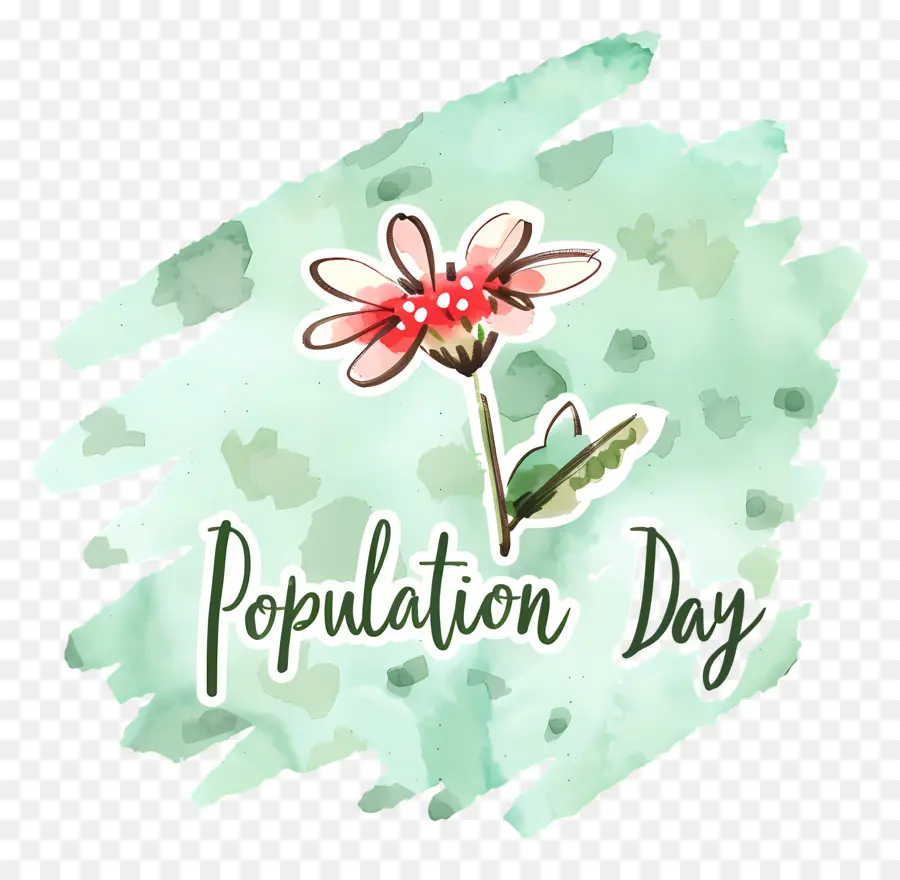Día Mundial De La Población，Rosa Roja PNG